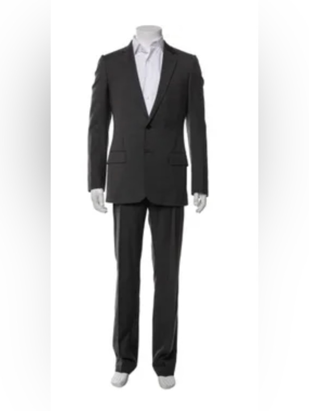 Dior Men's Gray Two-Piece Suit JACKET 48, TROUSERS 50.